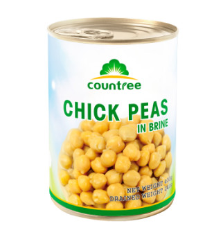 Quality Instant Food Fresh Chick Peas Cookies Tin Container 4 Color Printing for sale