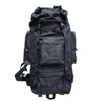 China Oxford Material Black 65L Multi-function Backpack for Outdoor Hiking Camping Trekking factory