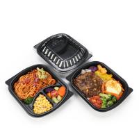 China Meal Prep 2 Compartment Microwavable Plastic Take Away Box With Lid factory