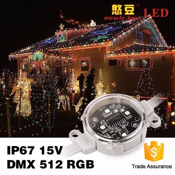 Quality SMD5050 IP67 RGB LED Pixel Christmas LED Strip Light 0.9Watt DC15V for sale