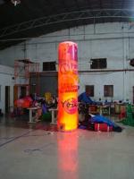 China 5m Customized Color Advertising Helium Balloons Inflatable Pillar With Light For Party factory