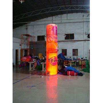 Quality 5m Customized Color Advertising Helium Balloons Inflatable Pillar With Light For for sale