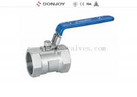 China One Peice Sanitary Ball valve With Female Thread Connection factory