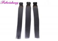 China 20 Inch Colored Hair Extensions , 100% Virgin Human Hair Bundles With Lace l Closure Ombre 1b / Grey 2 Tone factory
