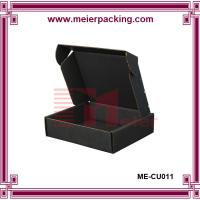 China Cheap custom printing matt black paper packaging corrugated box for mailing factory