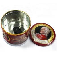 China Round Musical Food Metal Container for sale