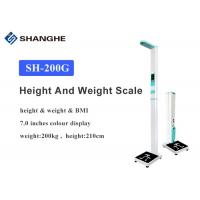 China 200kg Body Weight And Height Scale Voice Broadcast BMI Health Analyzer 0.5cm / 0.1cm Accuracy factory