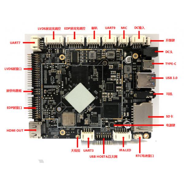 Quality OEM Rockchip PCBA Android Industrial Digital Signage Advertising Player Embedded Board for sale