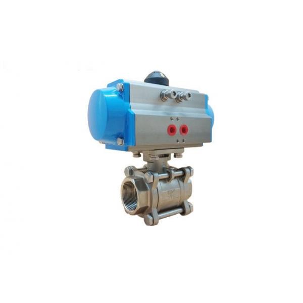 Quality 3PC 1000WOG BSPT Pneumatic Actuated Ball Valve for sale