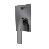 Quality Single lever concealed in-wall bath or shower mixer with diverter gun metal for sale