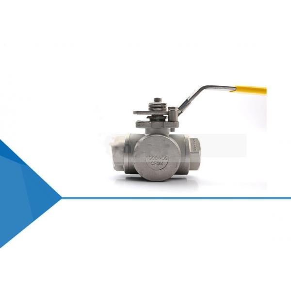 Quality Gas Pipe Line 1'' Port 3 Way Hydraulic Actuated Ball Valve for sale