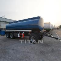 China TITAN full fuel tank trailer fuel dolly drawbar tank trailers factory
