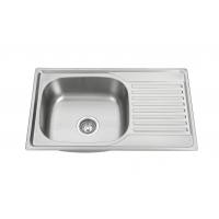 Quality Bangladesh One Piece Top Mount Sink With Drainboard 30x20'' for sale