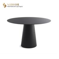 China Multifunctional Small Round Plywood Dining Table Simple Style 75cm Height factory