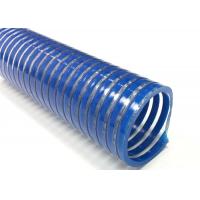 China Spiral Reinforced PVC Suction Hose / Water Pump Pool Discharge Hose For Industry factory