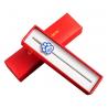 China bespoke black bookmark gift box  flat color paper bookmark box  set up rigid bookmark box factory