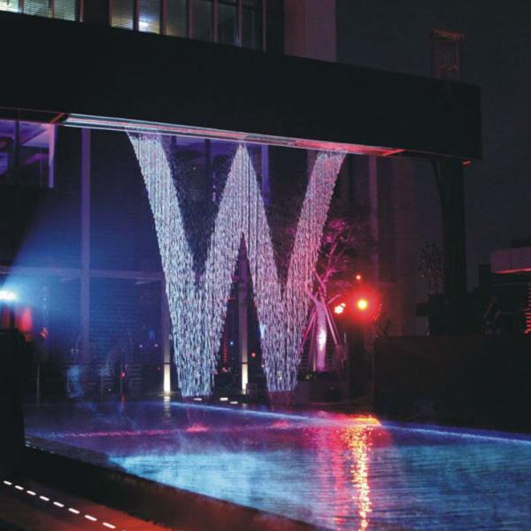 Quality Indoor Interactive Words Pic Show Programmable Water Curtain for sale