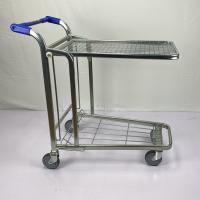 Quality Multipurpose Handcart Heavy Duty Warehouse Trolley 2 Tier Trolley Foldable for sale