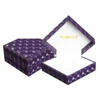 Quality Custom Luxury Handmade Single Watch Box Purple Durable Presentation Gift for sale