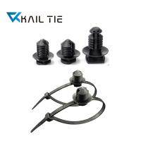Quality Plastic Plug In Base Diameter Range 7.6mm Nylon Cable Clamp ROHS Approved for sale