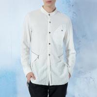 China Blank High End Mens Fashion Casual Shirts Full Sleeve Polyester / Cotton Material factory