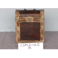 China Brass Riveting Retro Style L26 Wine Storage Trunk for sale