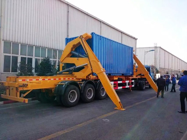 20 FT Container Skeleton Slide Chassis XCMG Hydraulic Self-Loading ...