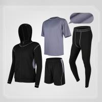 China Cotton Polyester Training Fitness Gym Cloth Suit Men Running Wear factory
