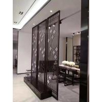 China Stainless Steel Rose Gold Wall Art Hanging Screens Fashionable Room Divider Designs Living Room Partition factory