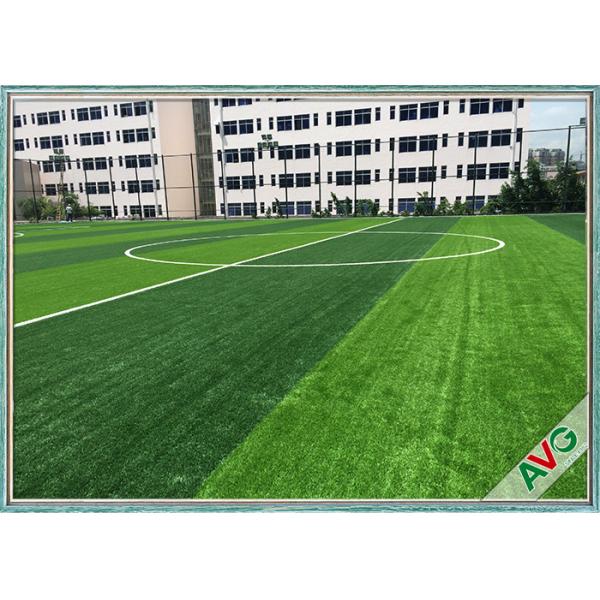 Quality Olive Shape Football Field Soccer Artificial Grass Anti UV 2 / 4 / 5m Roll Width for sale