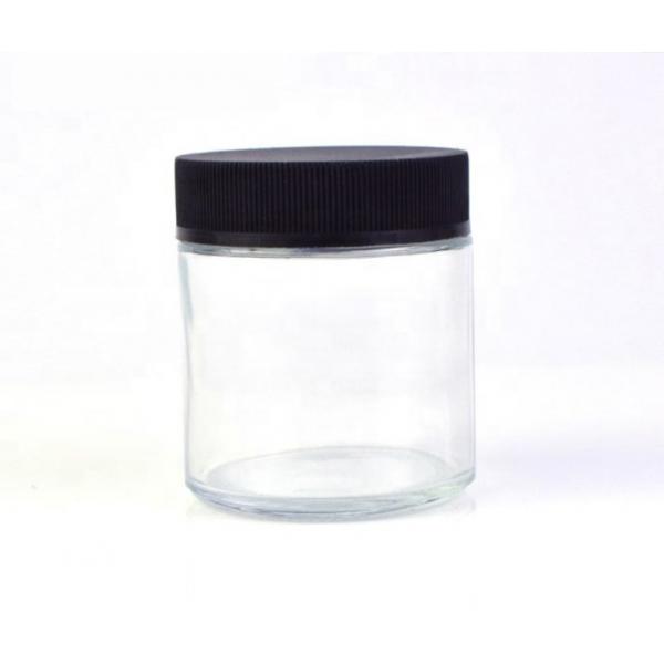 Quality Clear Glass Child Resistant Jars 3 Oz 1 Ounce Glass Jar Child Resistant for sale