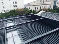 China Powder Coating 1.0mm Retractable Louvre Skylight Roof System factory