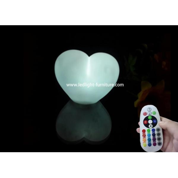 Quality Romantic heart shaped table lamp With Multi Colors Changing Controller for sale