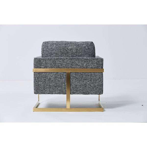 Quality Modern Style Living Room Couches , Natural Linen Material Fabric Grey Couches for sale