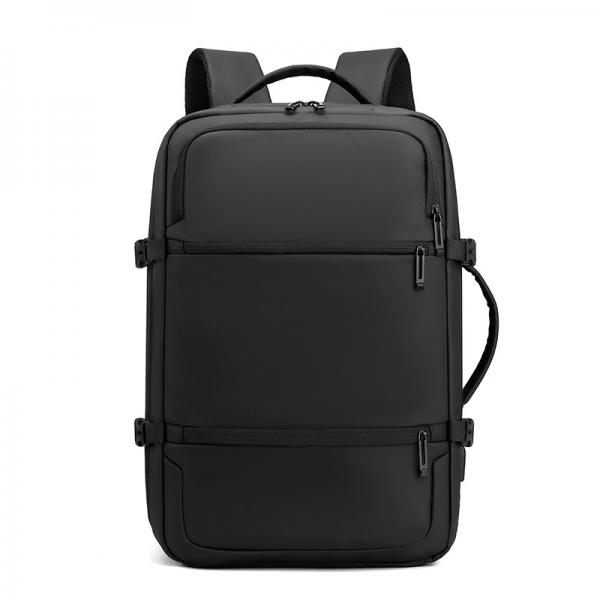 Quality Customized Black Laptop Bag Backpacks With Zipper Closure Lightweight for sale