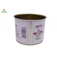 China Metal Tin Can Large Capacity Custom Printed Tin Containers Box Tin Can For Seafood Crab Meat factory