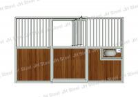 China Hot Dip Galvanized Horse Stall Panels With Sliding Door And Feeder Door factory