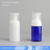 China hotsale 80ml Foaming Face Wash bottle, cylinder round plastic bottle with foam pump factory