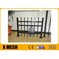 Quality 48'' Commercial Wrought Iron Fence ASTM F2408 Powder Coated for sale