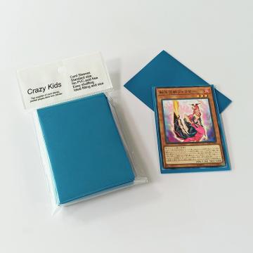 Quality Tcg / Naruto Color Card Sleeves Solid Blue CPP Trading Card Protector for sale