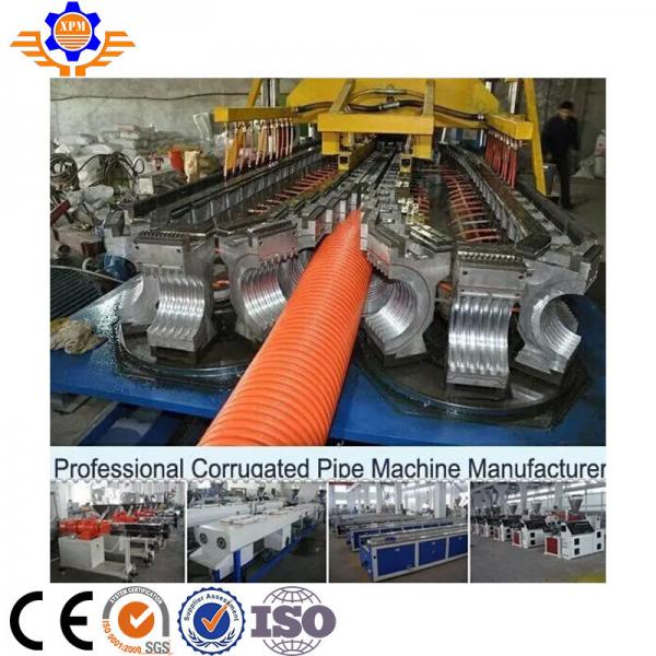 Quality Twin Screw XPM PP PPR PE PVC Corrugated Pipe Making Machine Production Line for sale