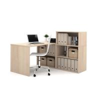 China L Shape Home Office Desk Wooden MDF MFC Customized Color With Cabinet factory