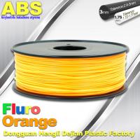 china Eco Friendly ABS 3D Printer Filament 1.75mm Fluro Orange 3D Printing Filament