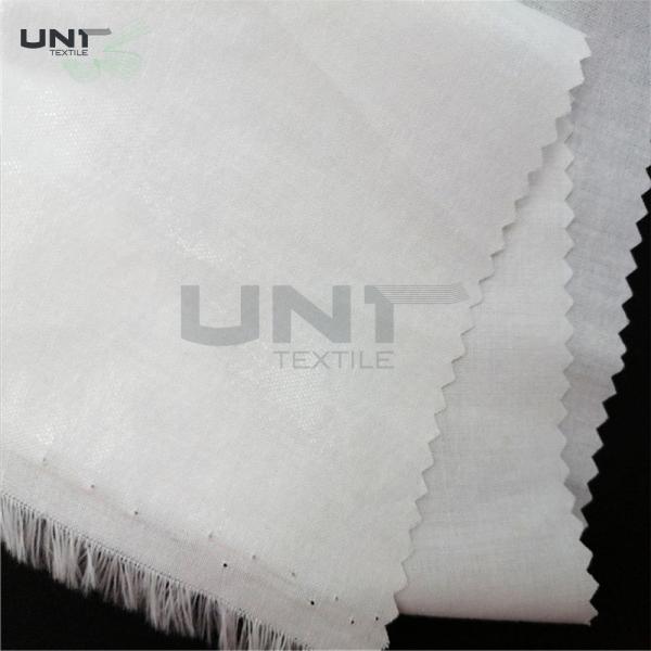 Quality Custom 100% Cotton Shirt Collar Interlining Woven Fusible Lining For Men Shirt for sale