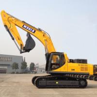 China Safety Frame Rubber Tire Excavator Yellow Mini Hydraulic Excavator factory