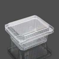 China Rectangular 15.5*13.5*7.5cm Disposable Fruit Box With Lid factory