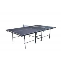 Quality Safety Moveable Black Ping Pong Table , Table Tennis Table Foldable For for sale