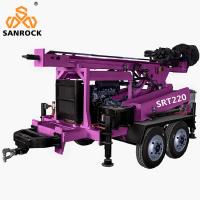 Quality Portable Hydraulic Water Well Drilling Machine Trailer Mounted Water Well Drilling Rig for sale