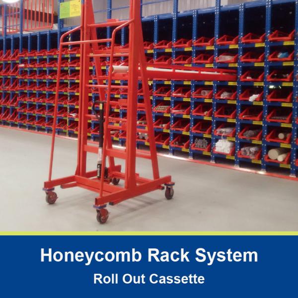 Quality Roll Out Cassette Rack Honeycomb Rack Long Products Racking Cantilever Rack Warehouse Storage Racking for sale