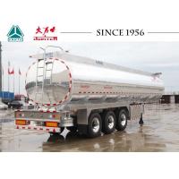 Quality Light Weight Aluminum 45000 Liters Fuel Tanker Trailer With Bottom Loading for sale